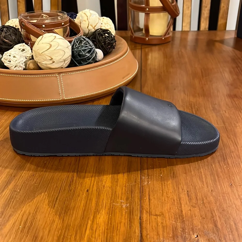 Polo Ralph Lauren Cayson Navy Blue Slides Sandals Shoes new Mens Sizes - Picture 4 of 13